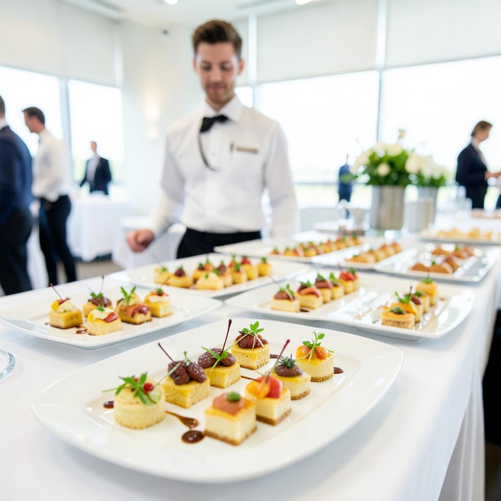 Catering buffet at an event